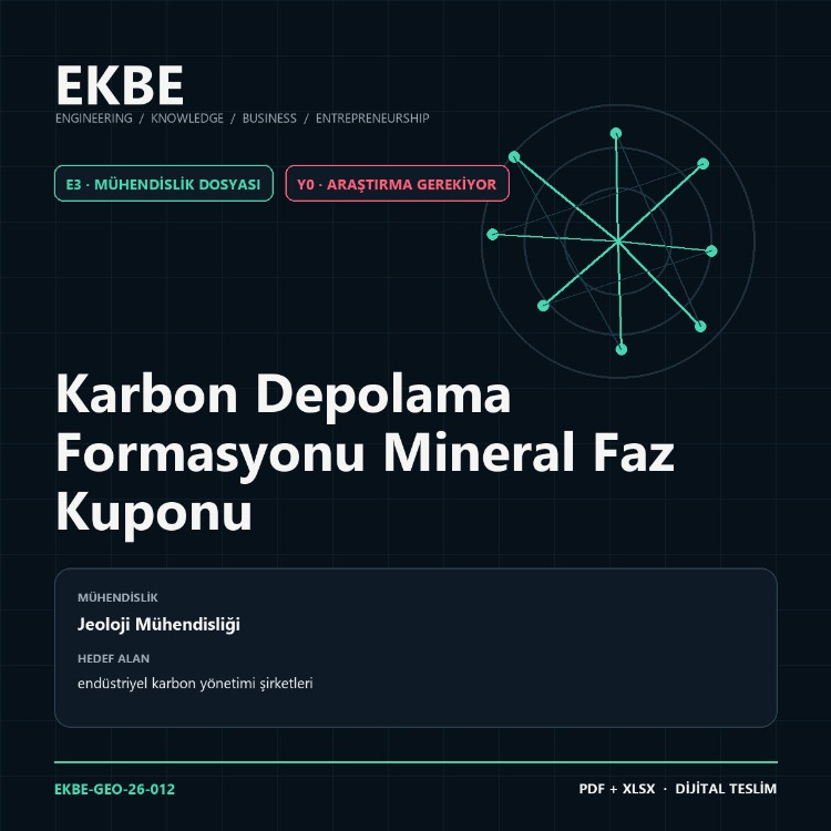 Karbon Depolama Formasyonu Mineral Faz Kuponu