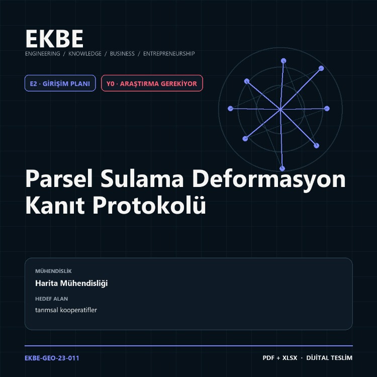 Parsel Sulama Deformasyon Kanıt Protokolü