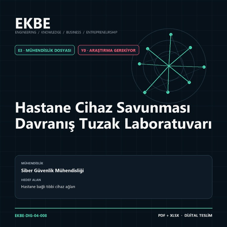 Hastane Cihaz Savunması Davranış Tuzak Laboratuvarı