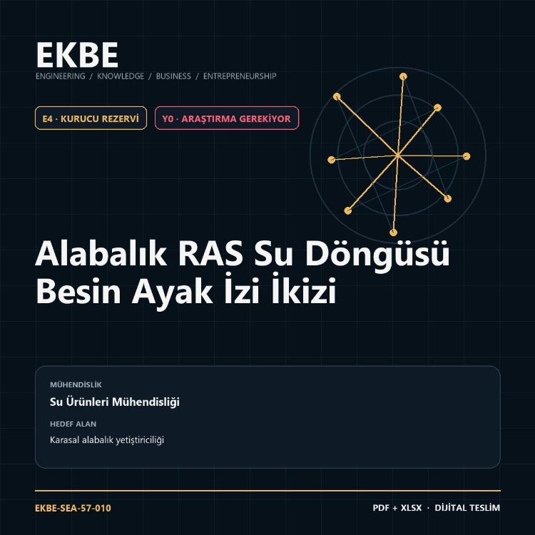 Alabalık RAS Su Döngüsü Besin Ayak İzi İkizi