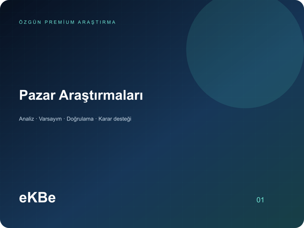 EKB-A0002 | E-Ticaret Operasyon Teknolojileri Pazar Haritası ve Karar Dosyası