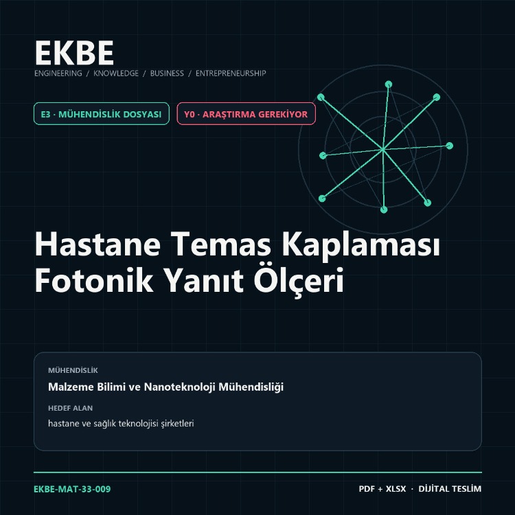 Hastane Temas Kaplaması Fotonik Yanıt Ölçeri