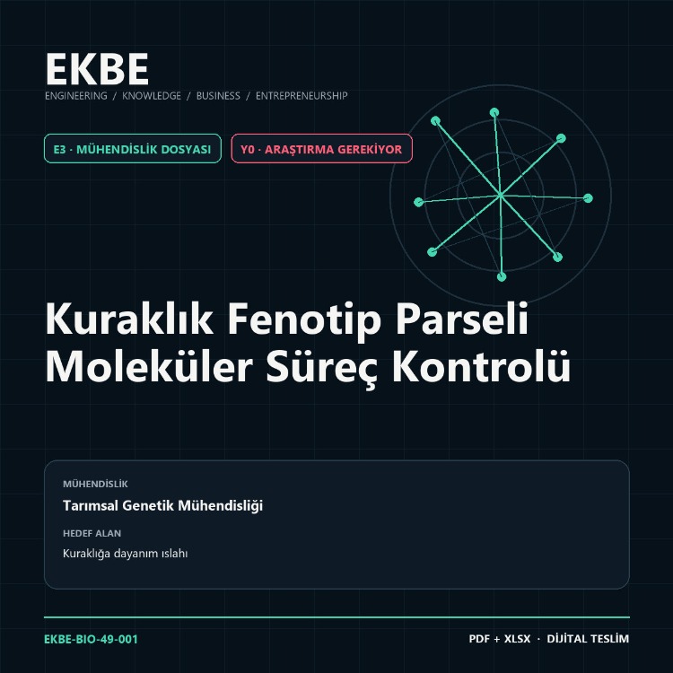 Kuraklık Fenotip Parseli Moleküler Süreç Kontrolü