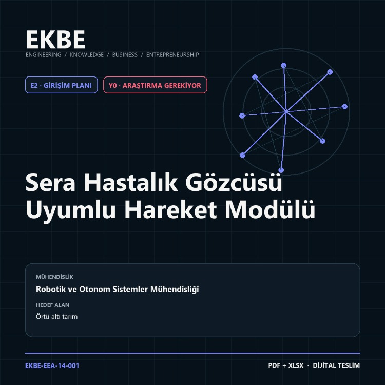 Sera Hastalık Gözcüsü Uyumlu Hareket Modülü