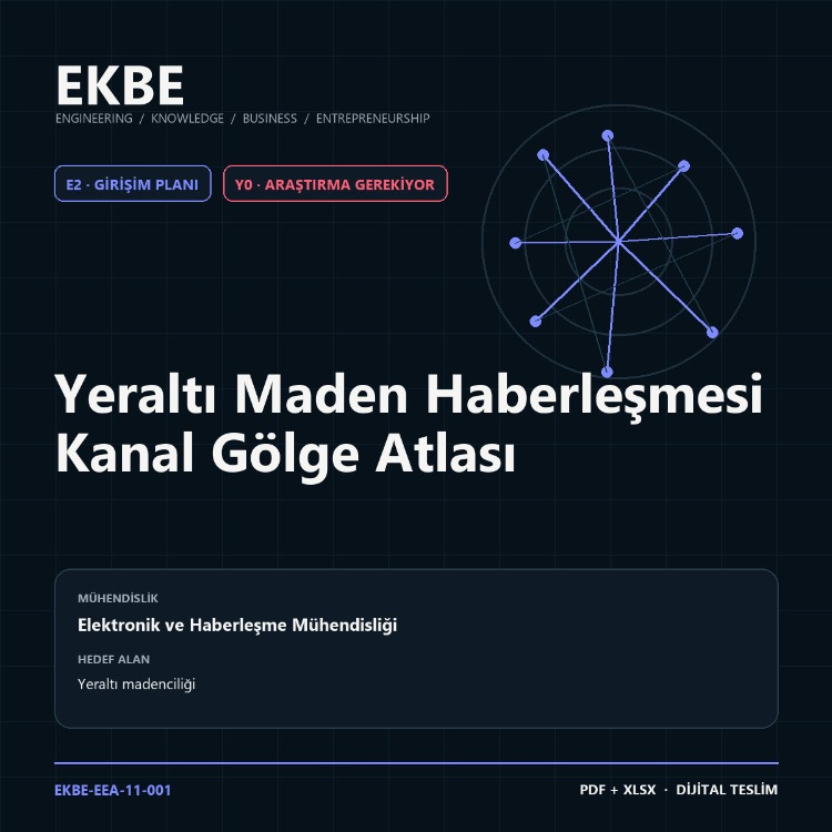 Yeraltı Maden Haberleşmesi Kanal Gölge Atlası