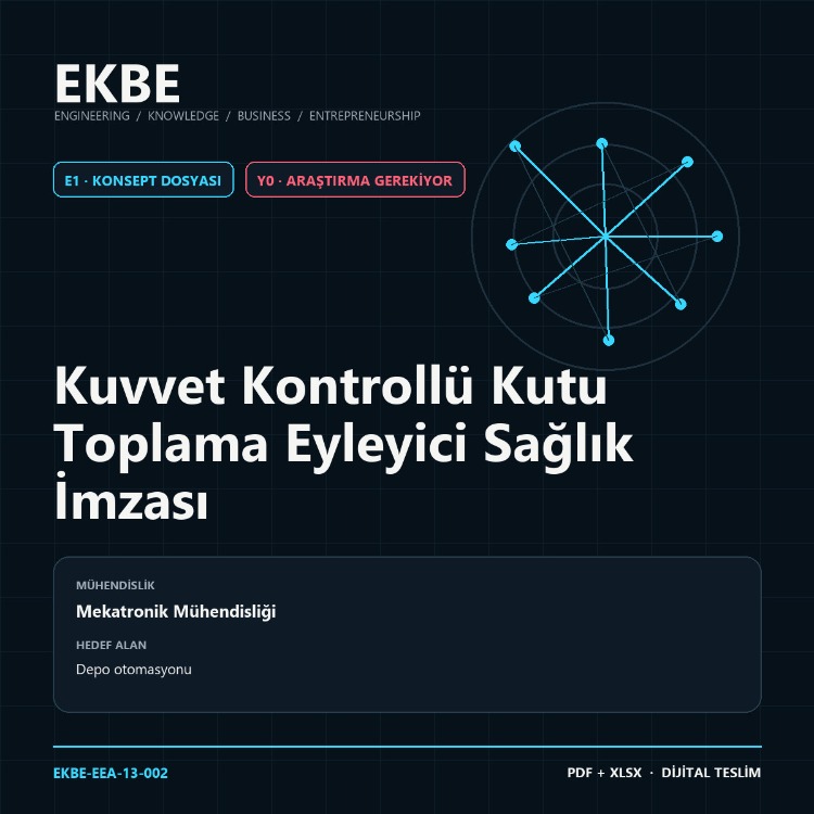 Kuvvet Kontrollü Kutu Toplama Eyleyici Sağlık İmzası