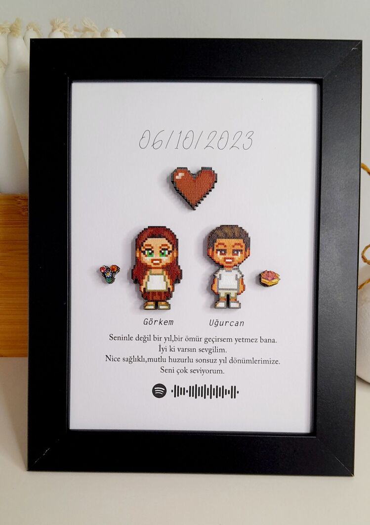 3 Boyutlu Mini Figür Tablo