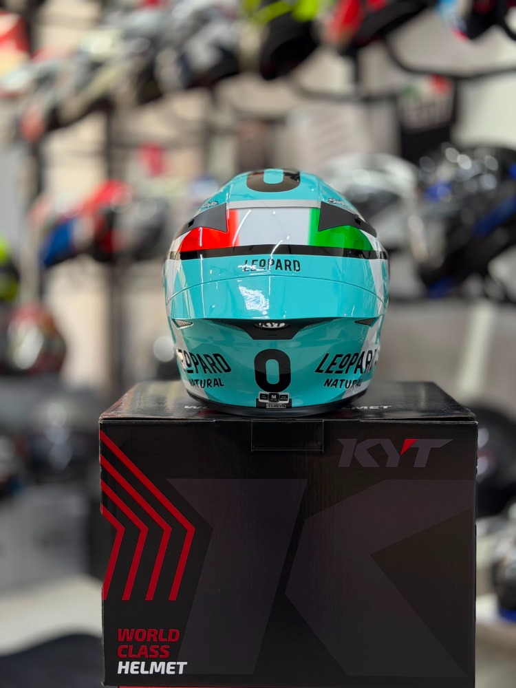 KYT TT-REVO KASK LEOPARD EDITION TRICOLORE