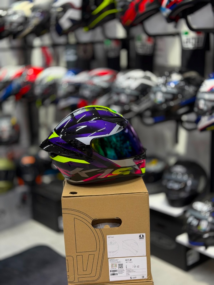 Agv K1 S Fastlap Black Purple Pink Kapalı Kask