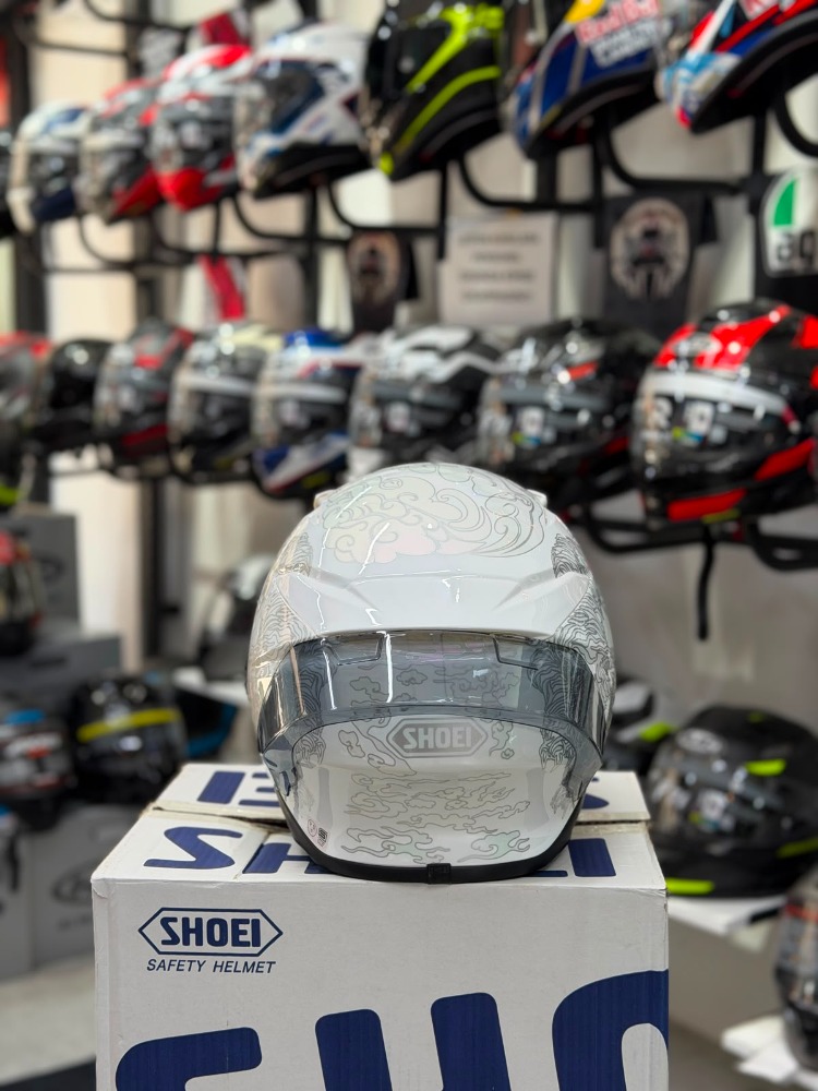SHOEİ Z8 Beyaz Desenli
