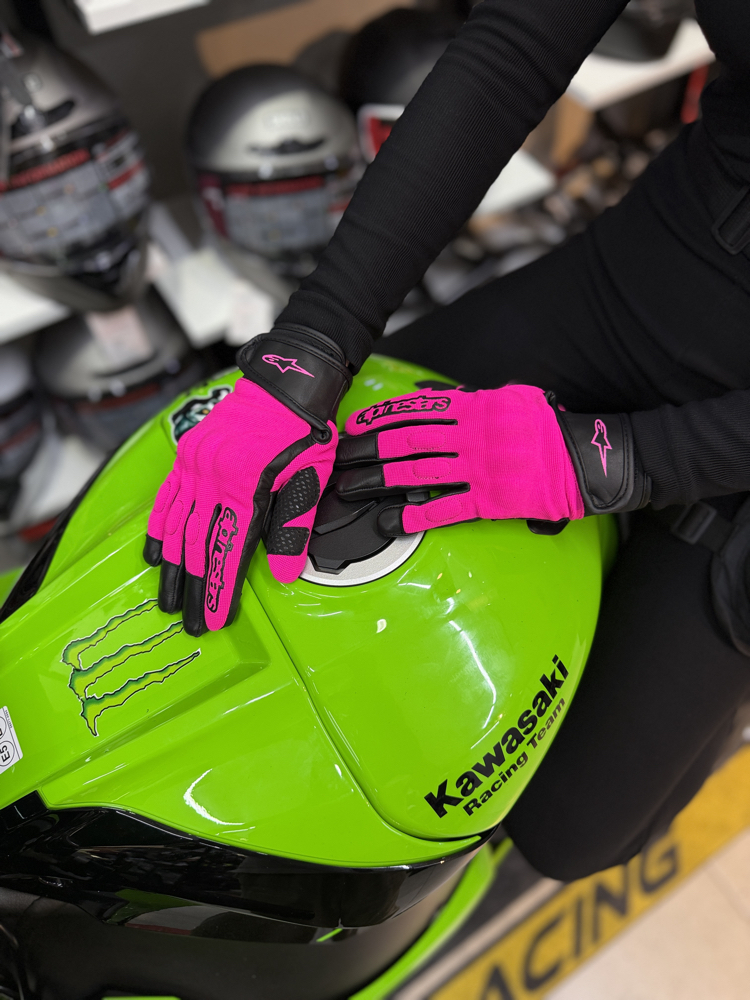 Alpinestars Kumaş Eldiveni Full Pembe