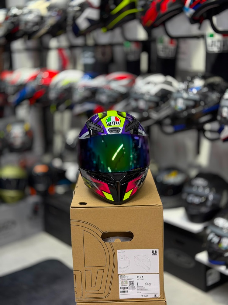 Agv K1 S Fastlap Black Purple Pink Kapalı Kask