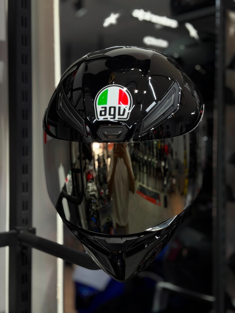 Agv K1 S Mono Black Kapalı Kask (AYNALI VİZÖR)