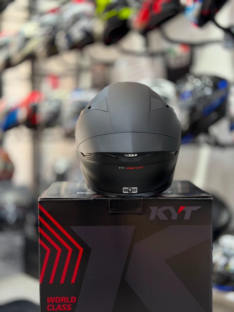KYT TT-REVO KASK PLAIN MATT BLACK