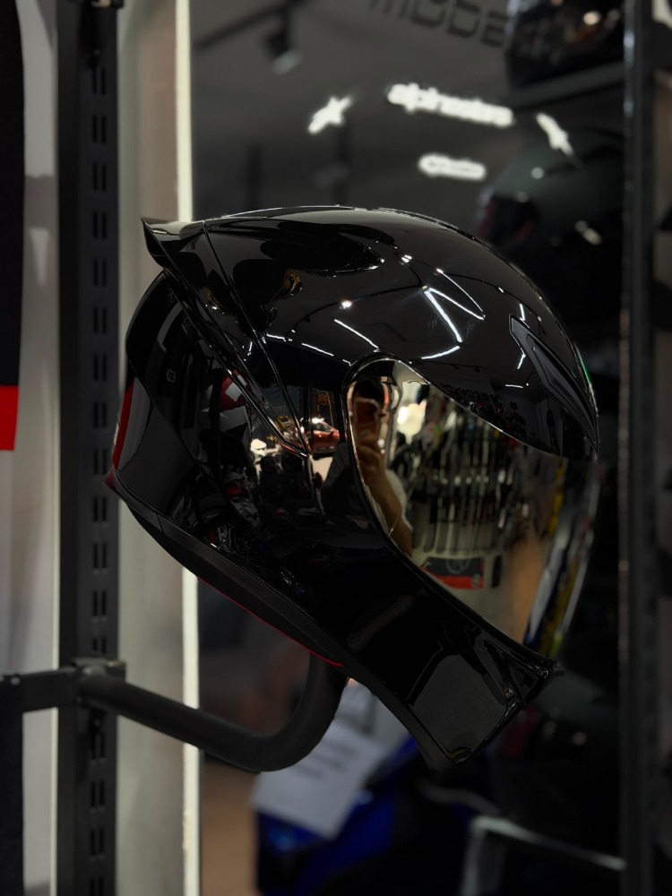 Agv K1 S Mono Black Kapalı Kask (AYNALI VİZÖR)
