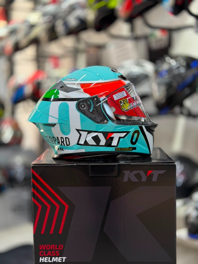 KYT TT-REVO KASK LEOPARD EDITION TRICOLORE