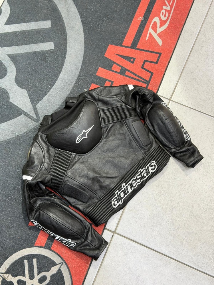 Alpinestars Kadın Deri Ceketi BEYAZ-SİYAH