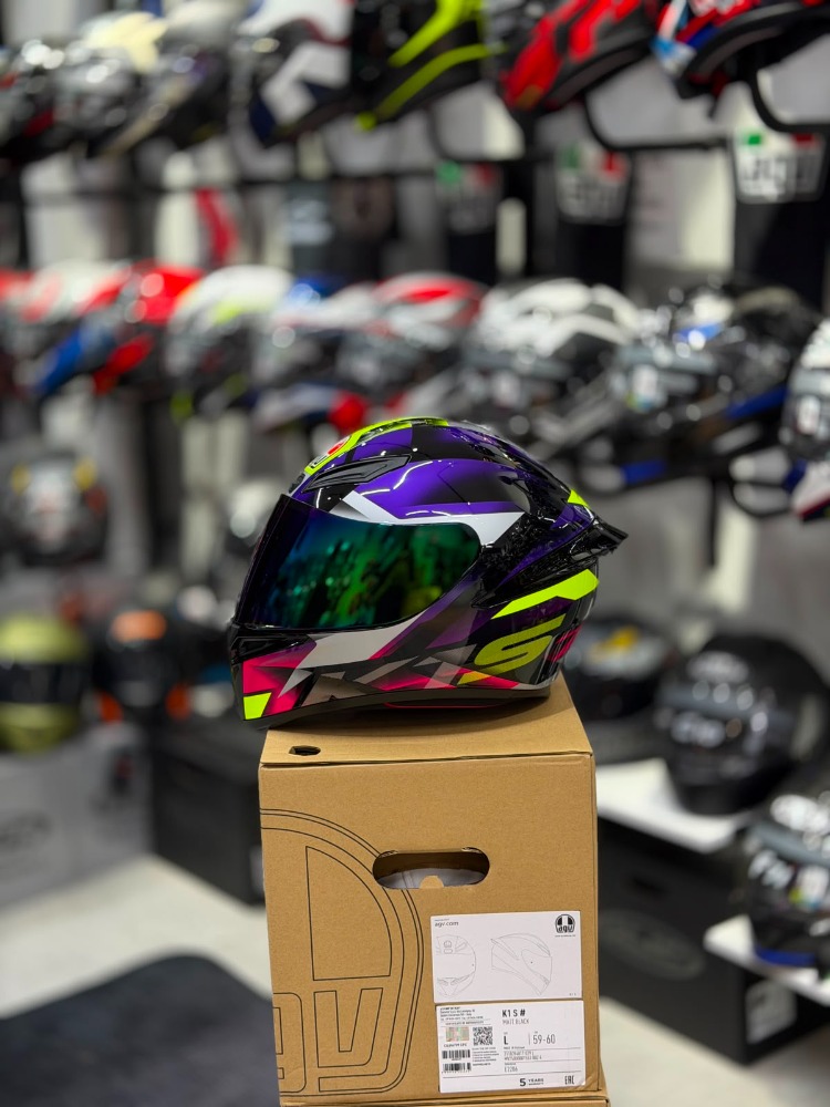 Agv K1 S Fastlap Black Purple Pink Kapalı Kask