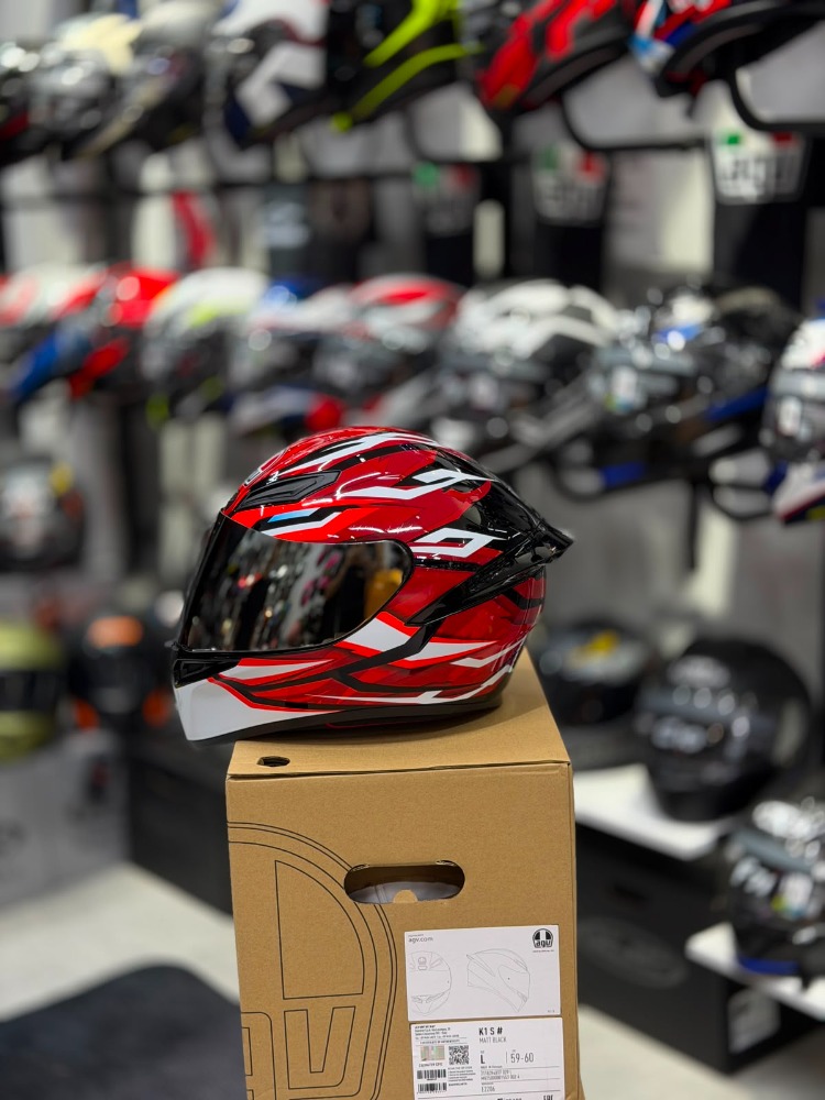 Agv K1 S Lion Black Red White Configuration Kapalı Kask