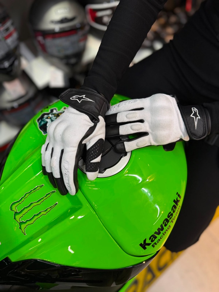 Alpinestars Kumaş Eldiveni Full Beyaz