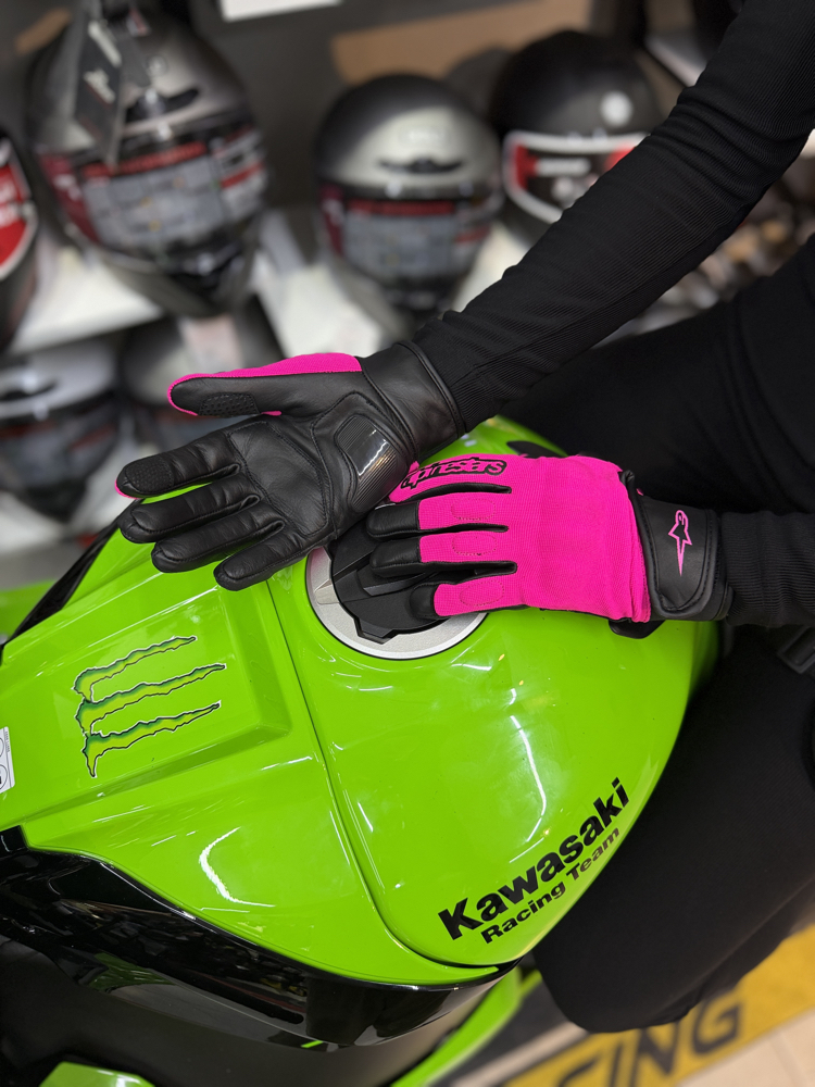 Alpinestars Kumaş Eldiveni Full Pembe