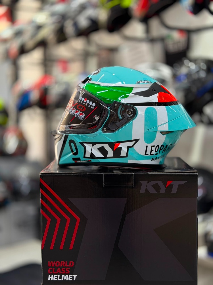 KYT TT-REVO KASK LEOPARD EDITION TRICOLORE