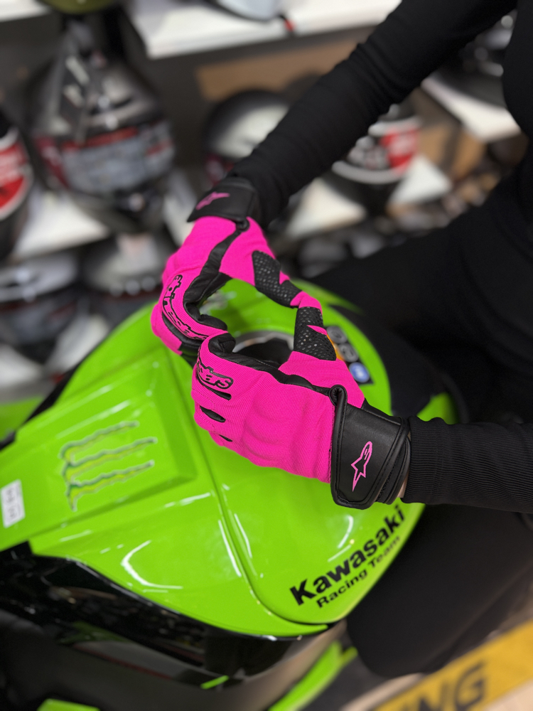 Alpinestars Kumaş Eldiveni Full Pembe