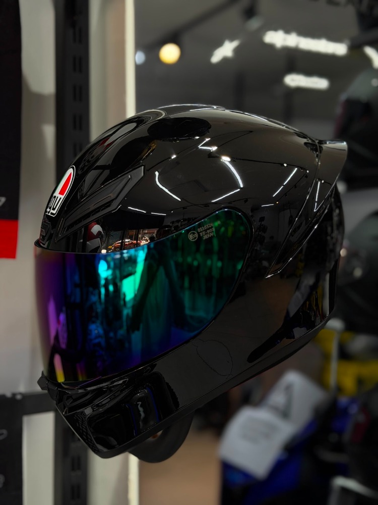 Agv K1 S Mono Black Kapalı Kask (MOR VİZÖR)