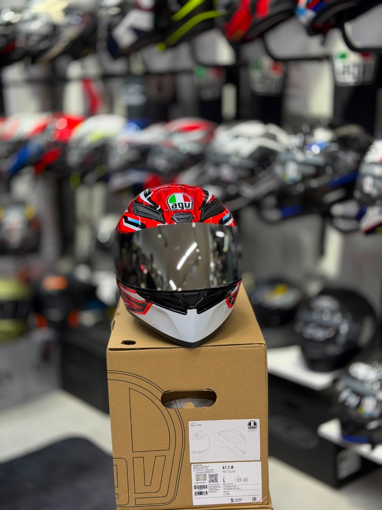 Agv K1 S Lion Black Red White Configuration Kapalı Kask