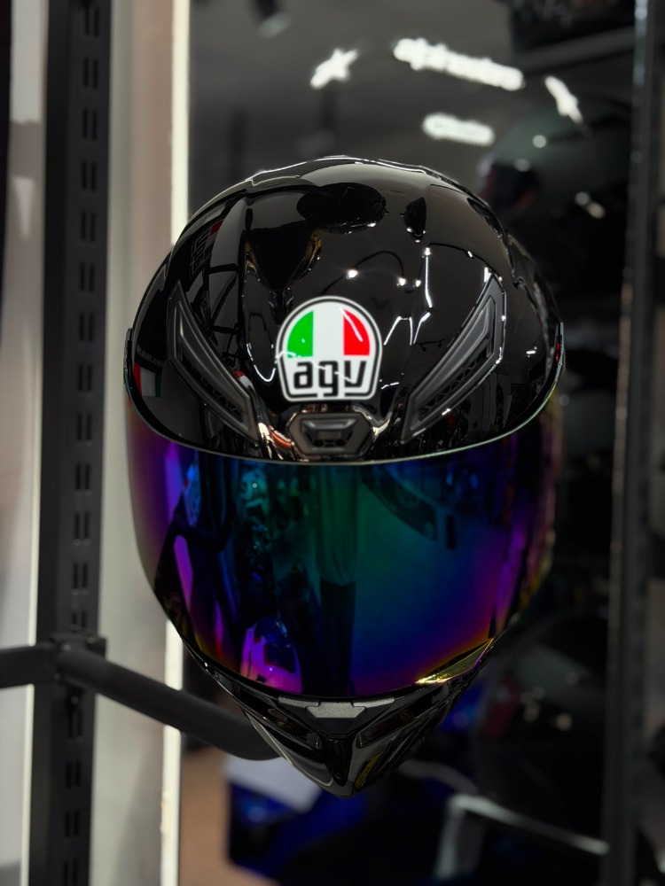 Agv K1 S Mono Black Kapalı Kask (MOR VİZÖR)