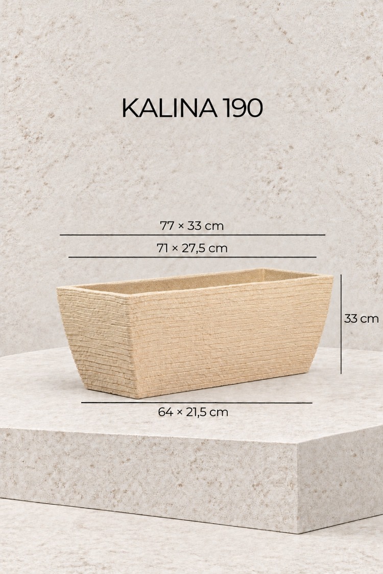 BOSTANN DEKORATİF SAKSI - KALINA 190 - 60 LİTRE