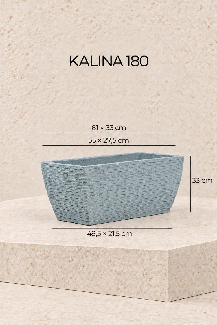 BOSTANN DEKORATİF SAKSI - KALINA 180 - 48 LİTRE