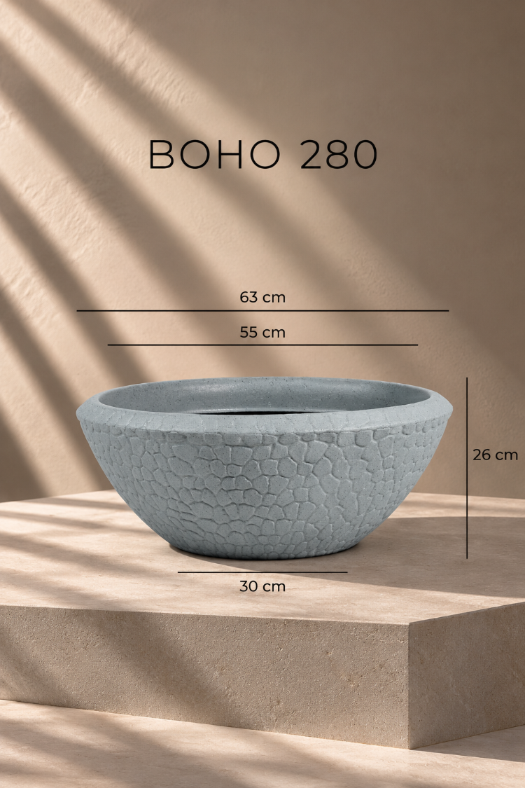 BOSTANN DEKORATİF SAKSI - BOHO 280 - 40 LİTRE
