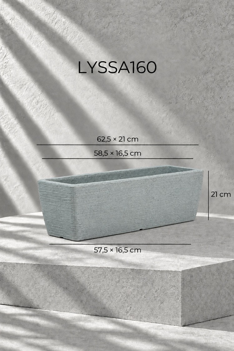 BOSTANN DEKORATİF SAKSI - LYSSA 160 - 18 LİTRE