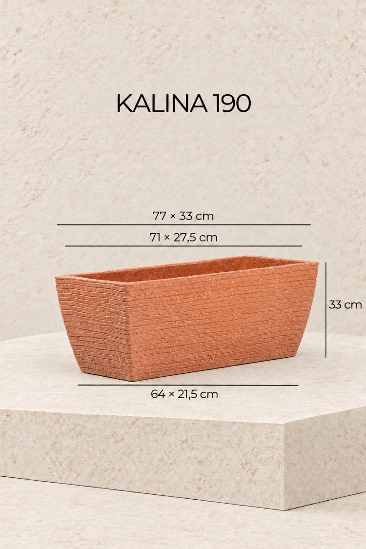 BOSTANN DEKORATİF SAKSI - KALINA 190 - 60 LİTRE