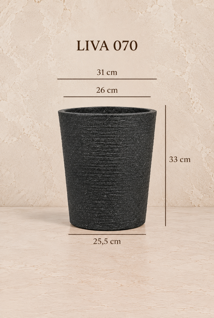 BOSTANN DEKORATİF SAKSI - LIVA 070 - 20 LİTRE