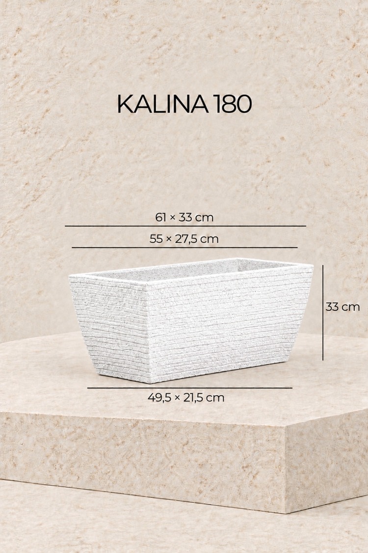 BOSTANN DEKORATİF SAKSI - KALINA 180 - 48 LİTRE
