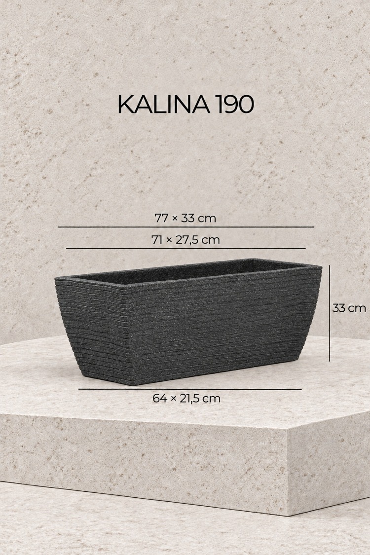 BOSTANN DEKORATİF SAKSI - KALINA 190 - 60 LİTRE
