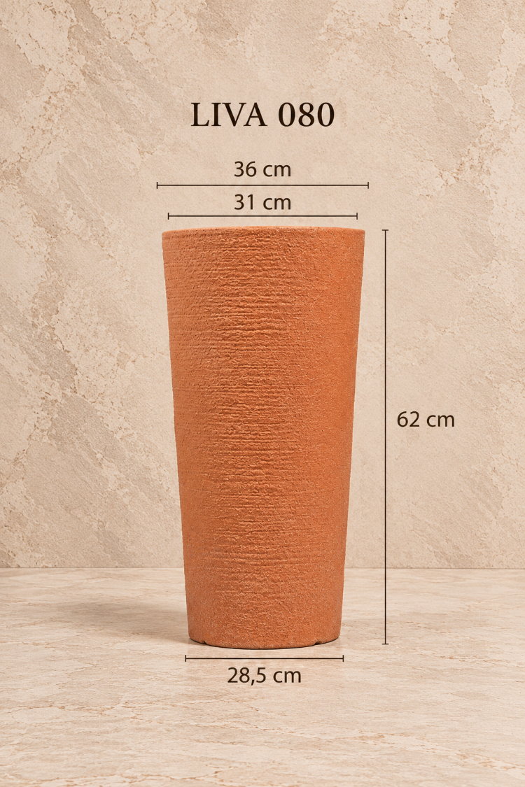 BOSTANN DEKORATİF SAKSI - LIVA 080 - 50 LİTRE