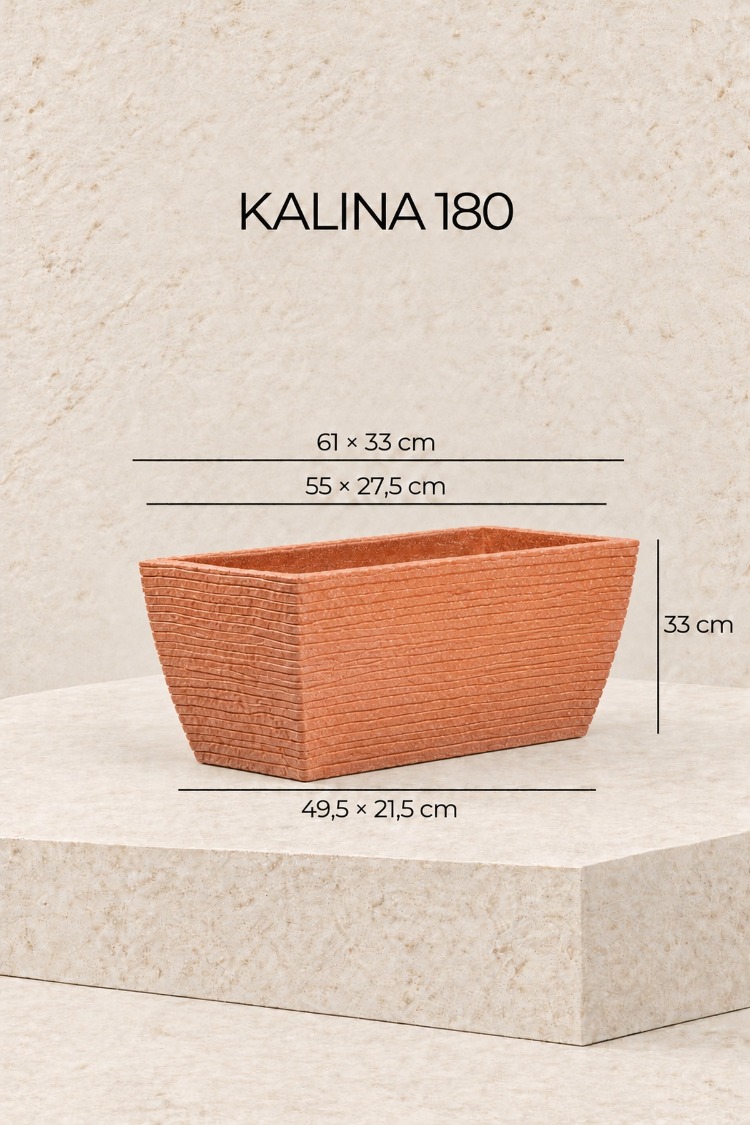 BOSTANN DEKORATİF SAKSI - KALINA 180 - 48 LİTRE