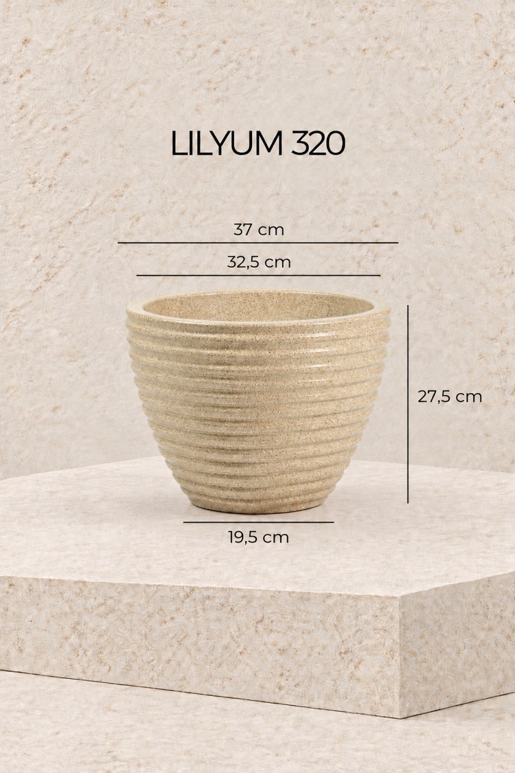 BOSTANN DEKORATİF SAKSI - LILYUM 320 - 13 LİTRE
