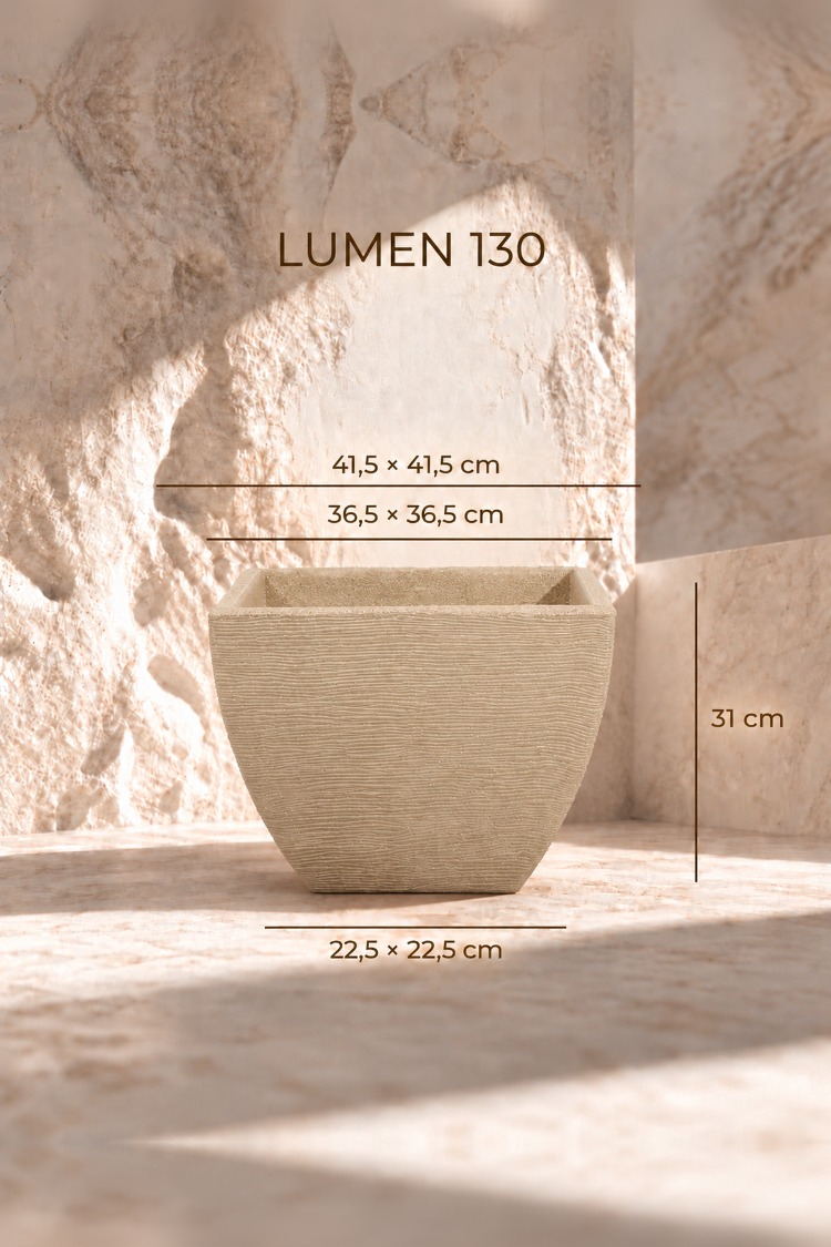 BOSTANN DEKORATİF SAKSI - LUMEN 130 - 35 LİTRE