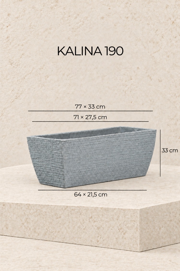 BOSTANN DEKORATİF SAKSI - KALINA 190 - 60 LİTRE