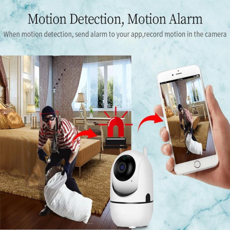 Ev Güvenlik 1080p Wifi Akıllı Kamera Bebek Monitör Hareket Algılama Sesli Alarm Ses Dinleme Gece Gör