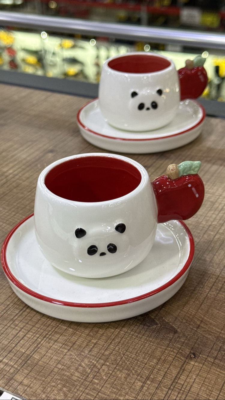 PANDA 2’Lİ PORSELEN FİNCAN SET