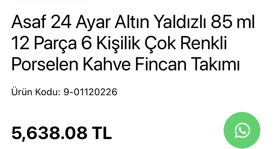 Decorium 24 Ayar Altın Yaldızlı 2’li Set
