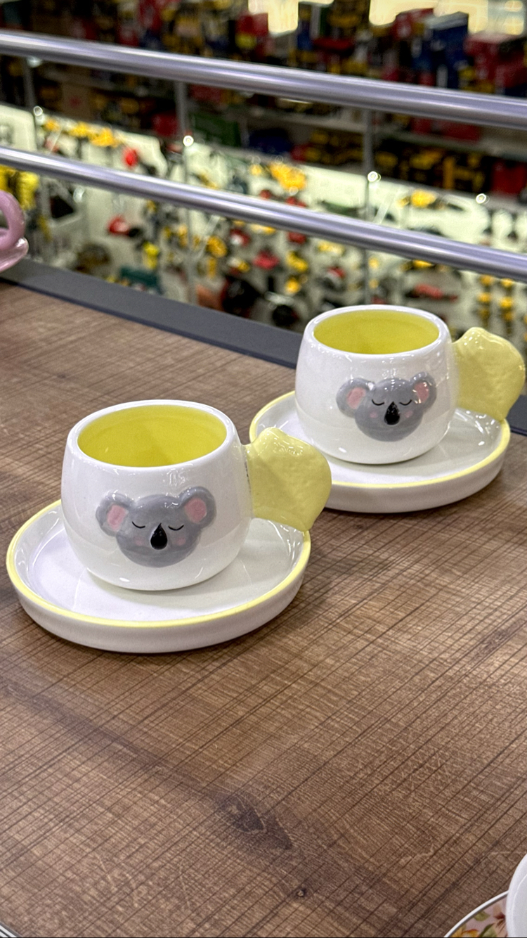 KOALA 2’Lİ PORSELEN KAHVE FİNCAN SET 