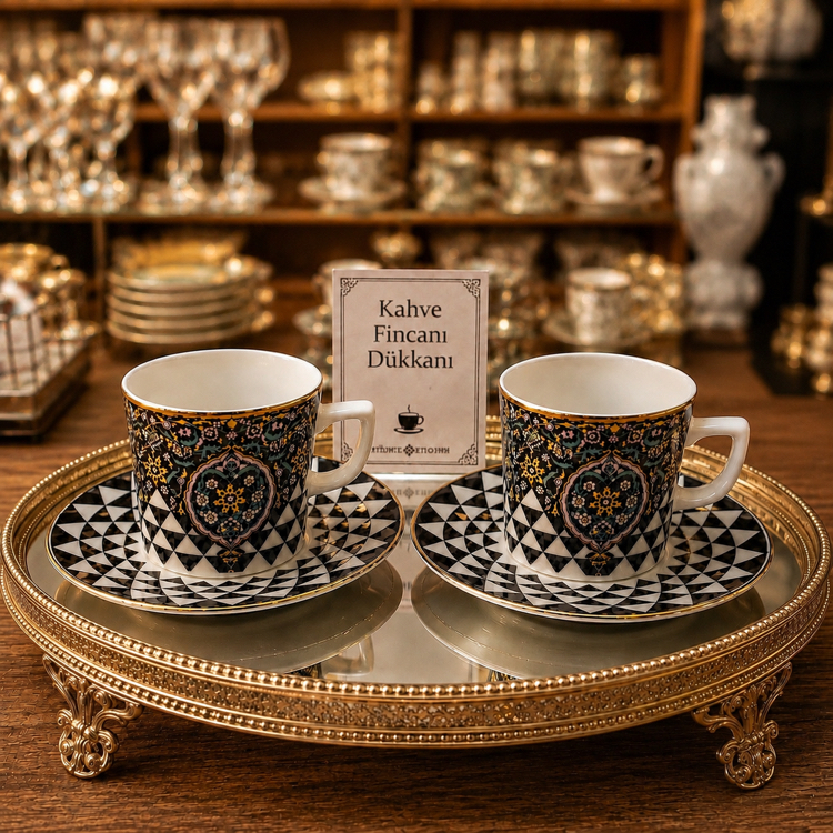 Decorium 24 Ayar Altın Yaldızlı 2’li Set
