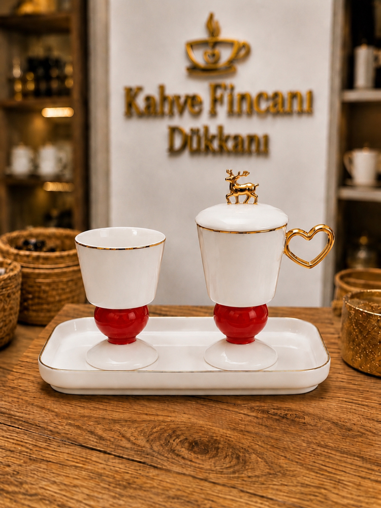 Karaca Tek Kişilik Kahve Fincan Set