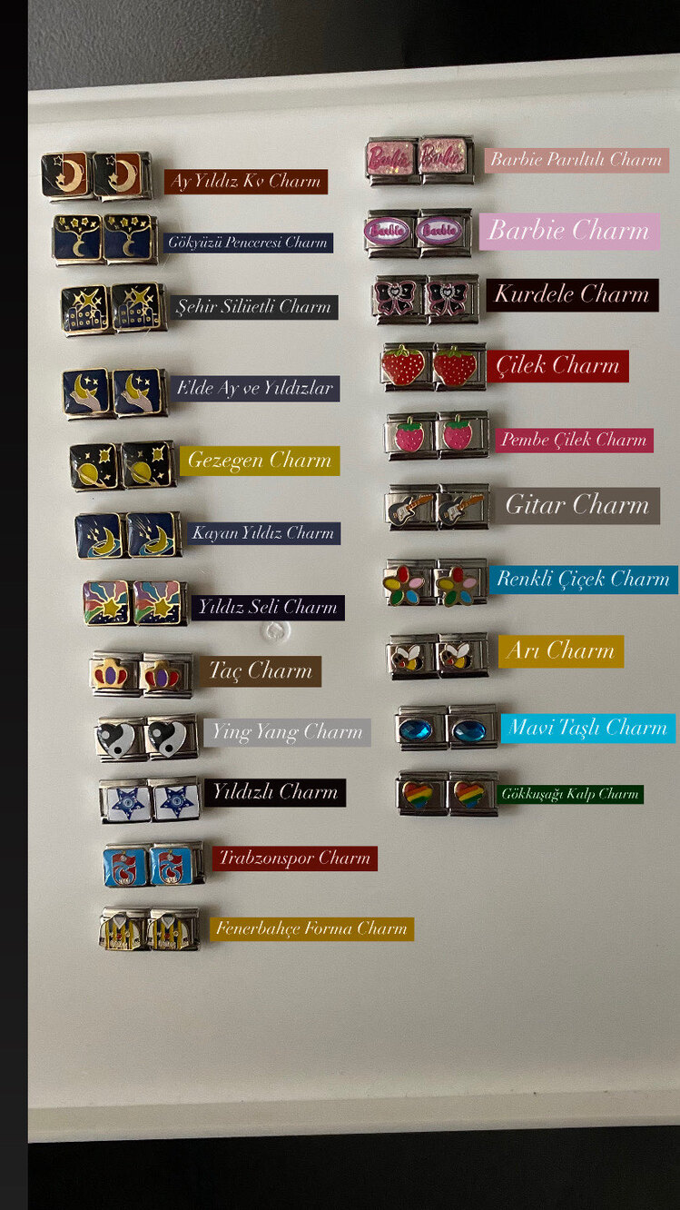 Nomination Charm Seçenekleri